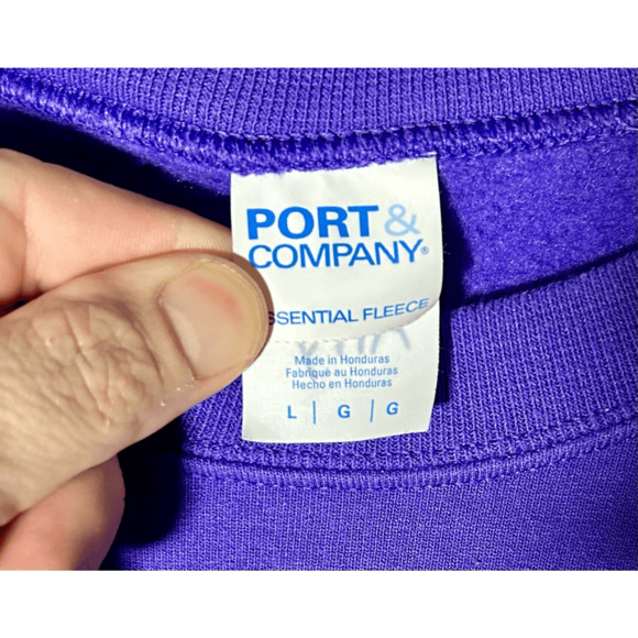 Vintage James Madison JMU College of Business Purple Crewneck Sweatshirt Sz L - Picture 4 of 8